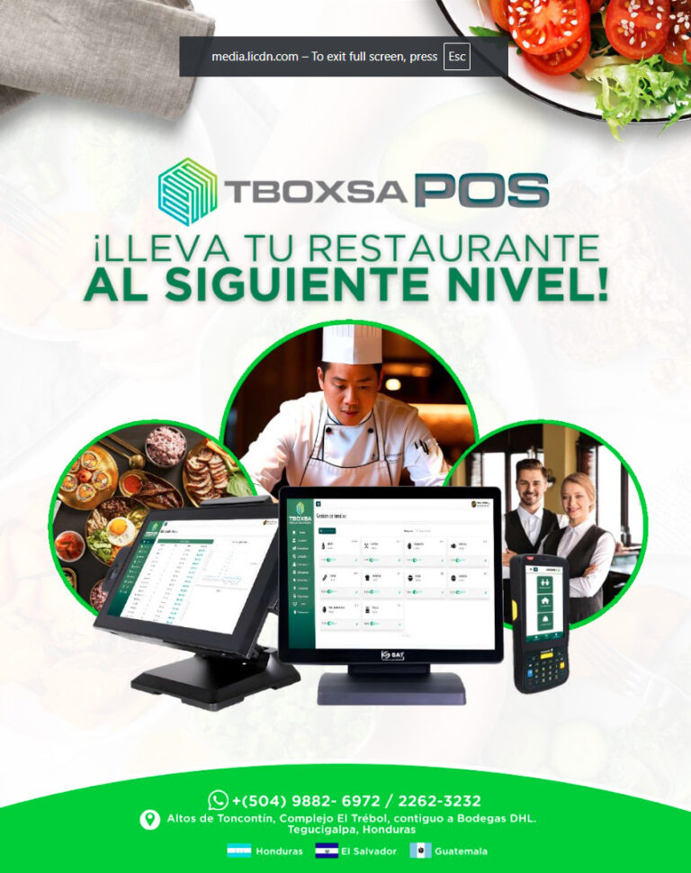 ¡Haz que tu restaurante sea más eficiente con TBOXSA POS!